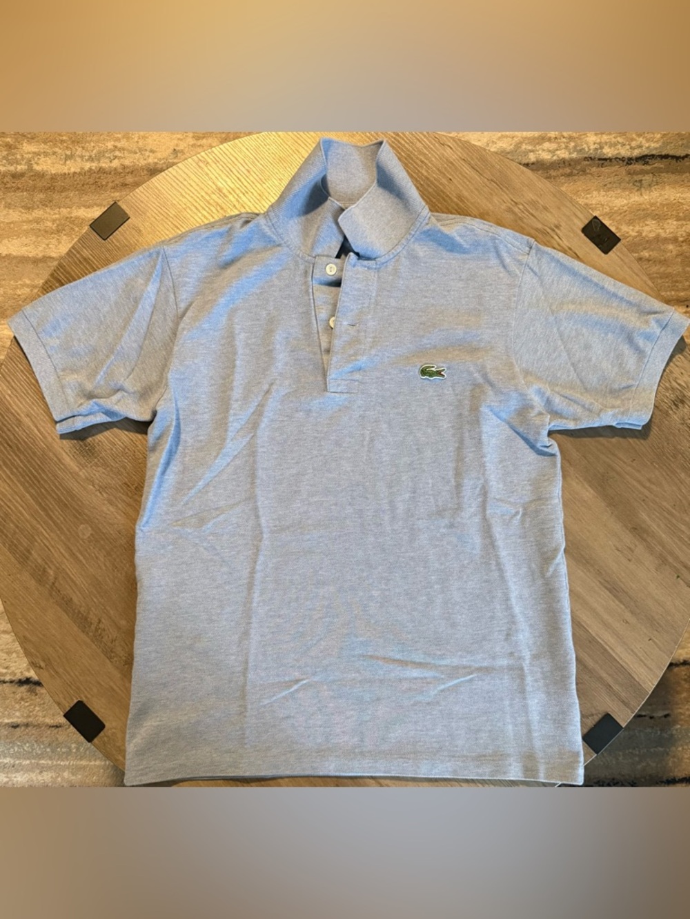 Lacoste Men’s Light Blue Polo. Size S.